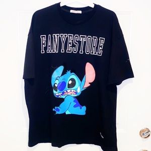 Maybe Crazy Lilo and Stitch Adult T-Shirt-PreOwned-Free Size